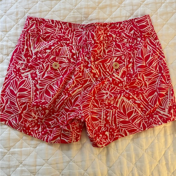 Lilly Pulitzer Callahan Shorts Pink and White size 6 - Picture 3 of 3